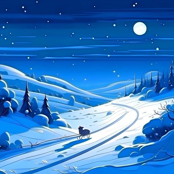 Мультяшная зима