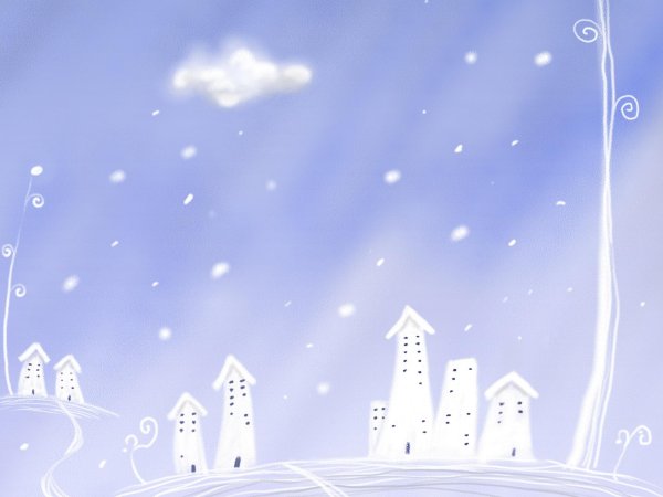 Мультяшная зима