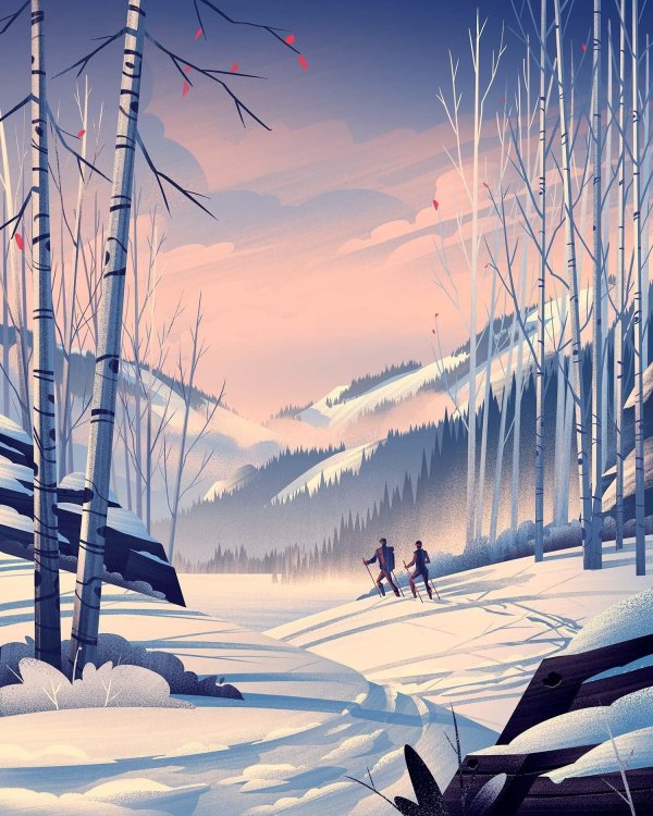 Мультяшная зима