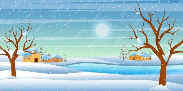 Мультяшная зима