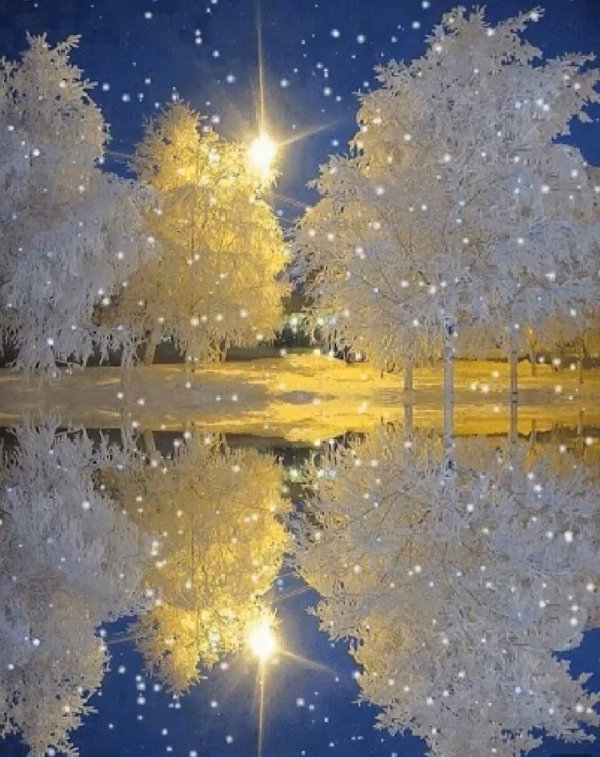 Блестящие зима