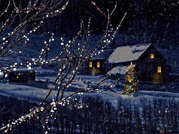 Блестящие зима