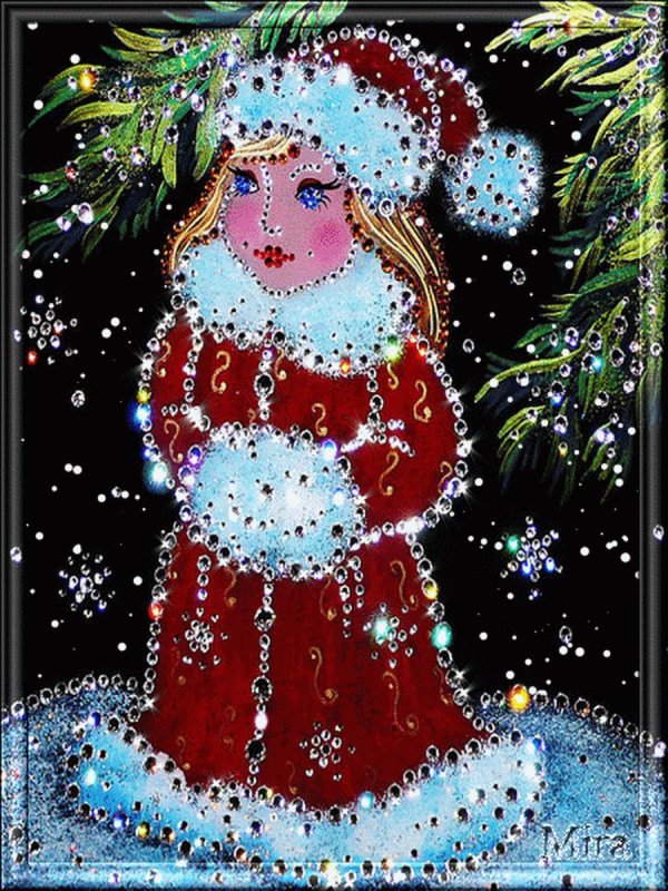 Блестящие зима