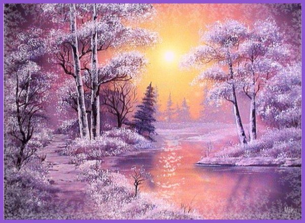 Блестящие зима