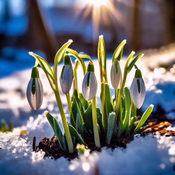 подснежники фотографии