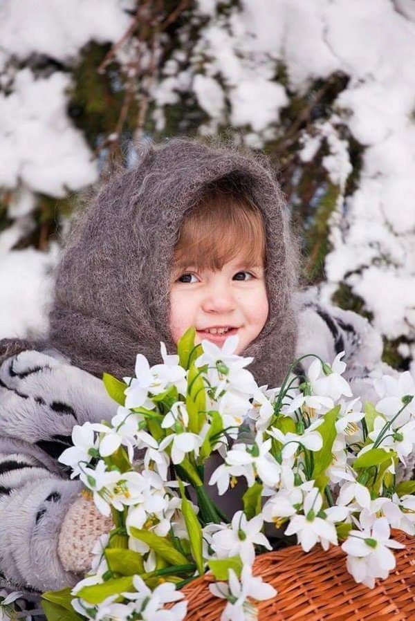 зимняя фотосессия дети