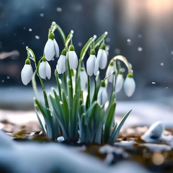 весна подснежник