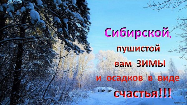 Зима пушистая