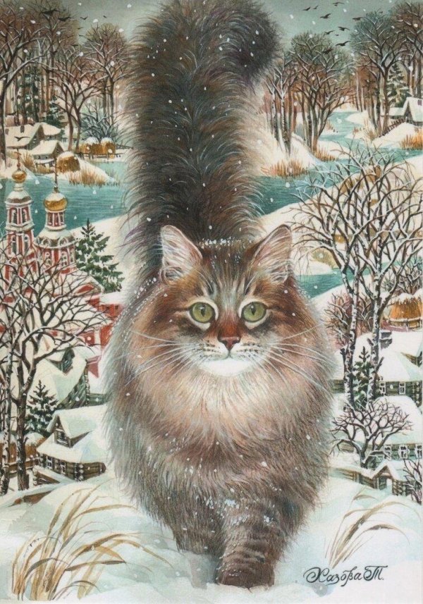 Зима пушистая