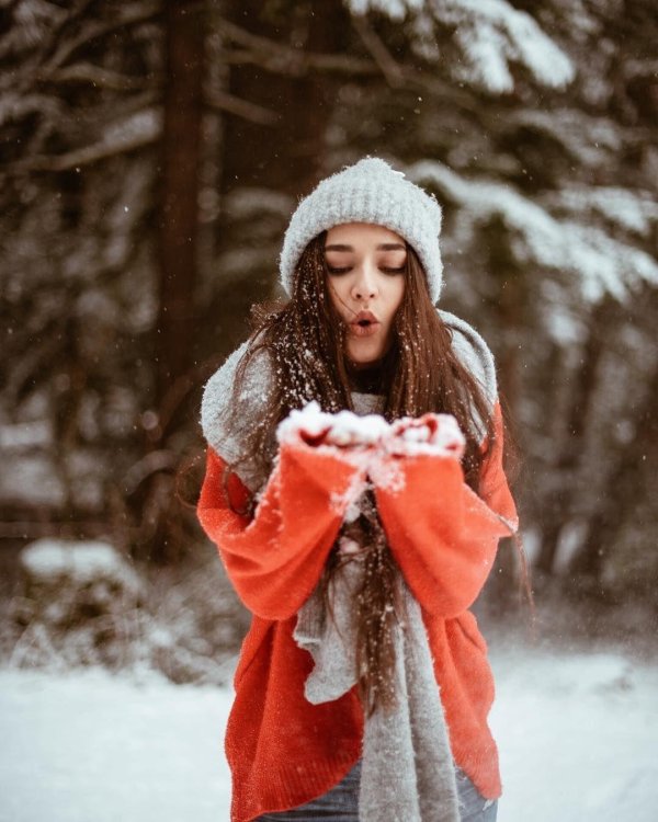 Зима и люди