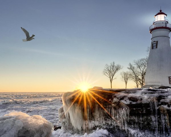 Зима на море