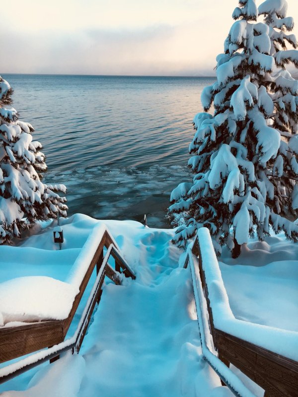 Зима на море