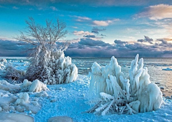 Зима на море