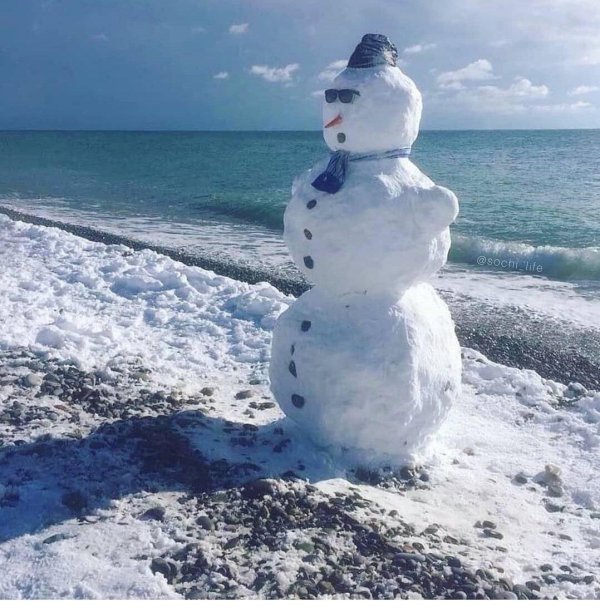 Зима на море