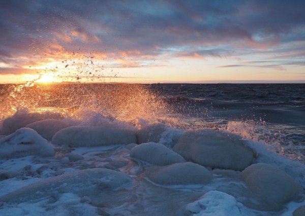 Зима на море