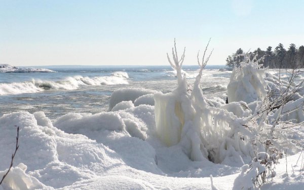 Зима на море