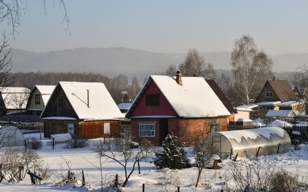 Зима на даче