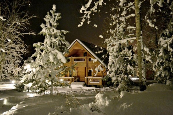 Зима на даче