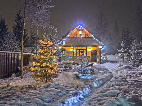 Зима на даче