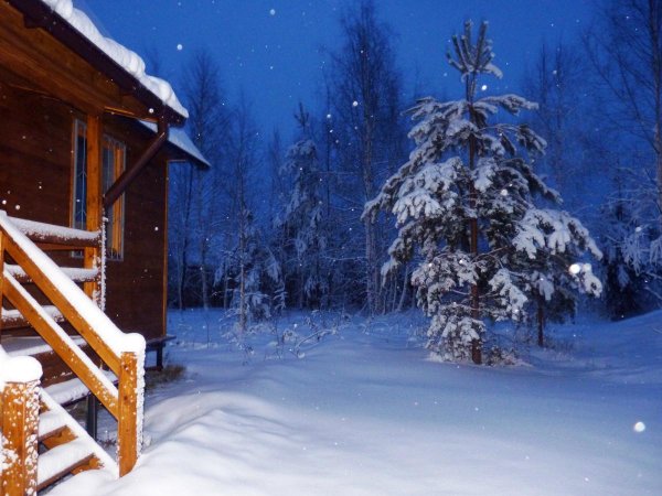 Зима на даче