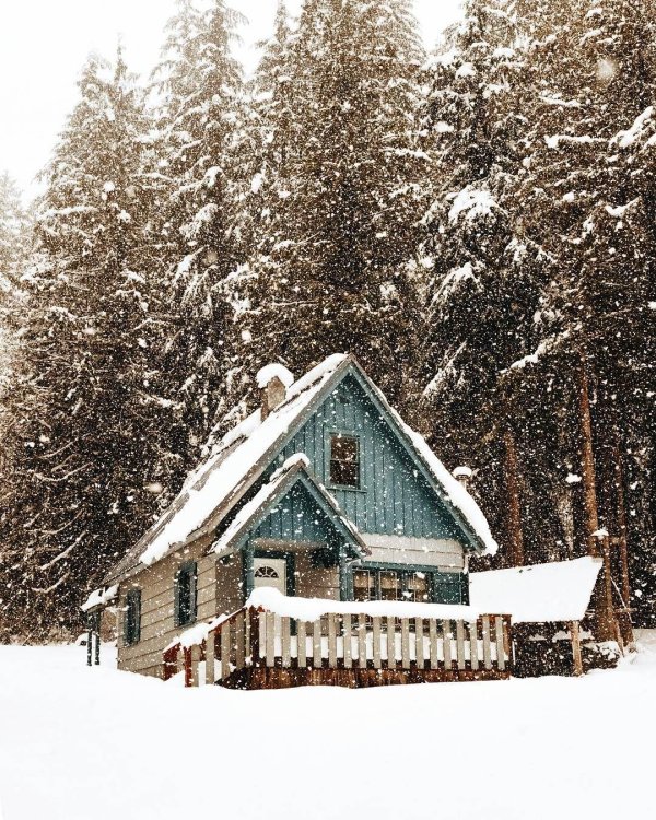 Зима на даче