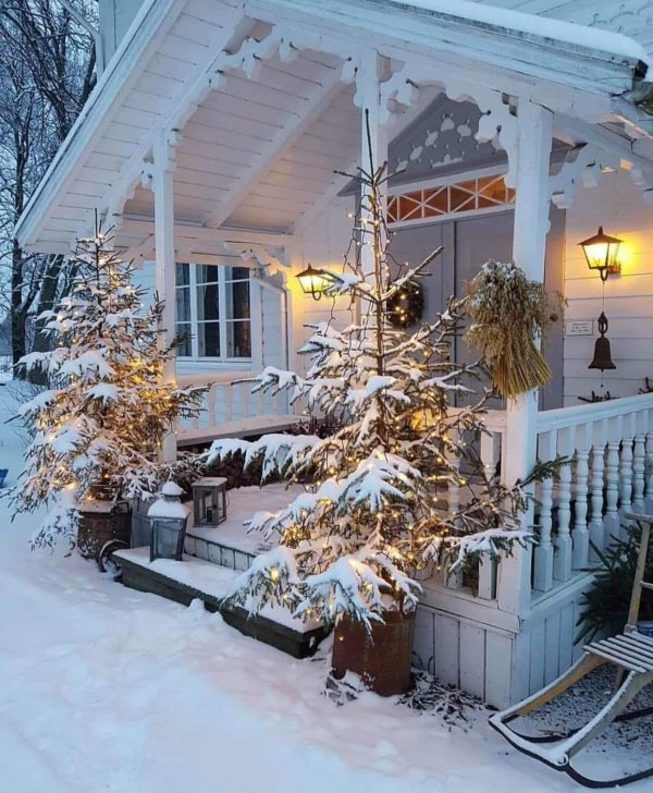 Зима на даче