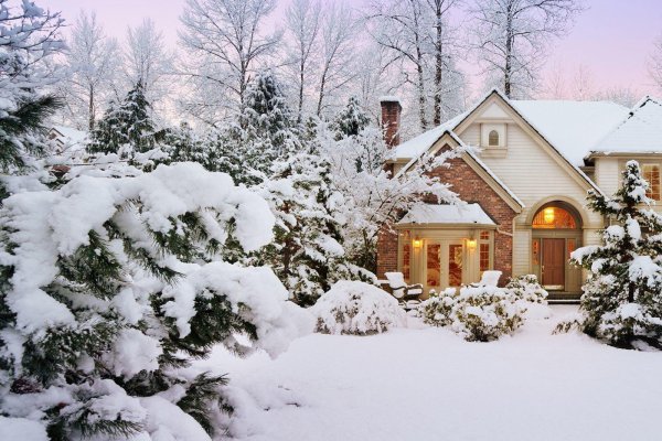 Зима на даче