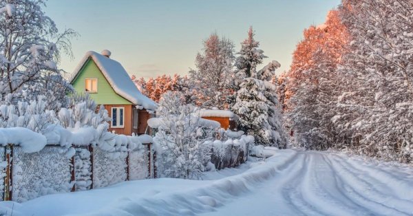 Зима на даче