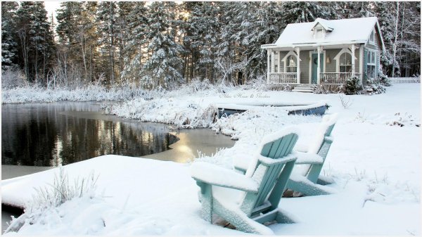 Зима на даче