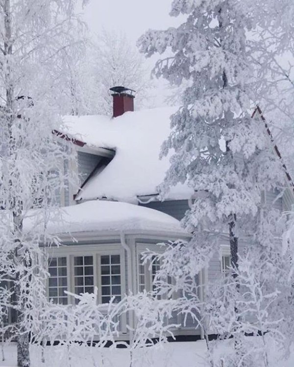 Зима на даче