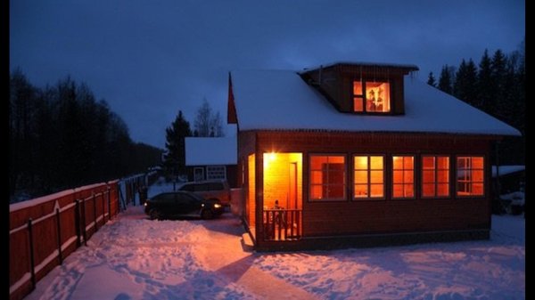 Зима на даче