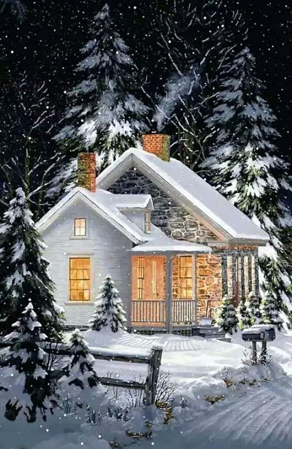 Зима на даче