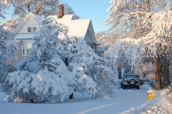 Зима на даче