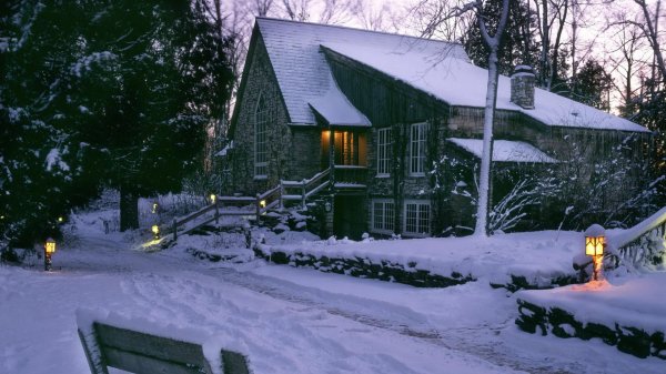 Зима на даче