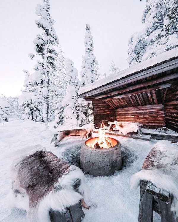 Зима на даче