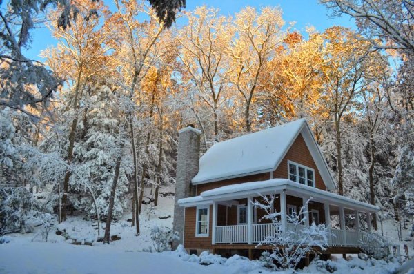 Зима на даче