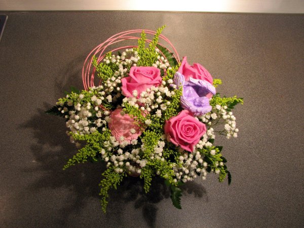 букет с гипсофилой