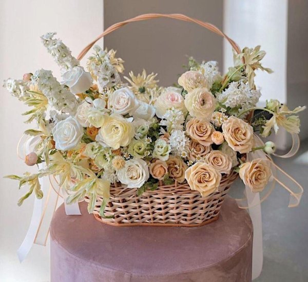 цветы корзина