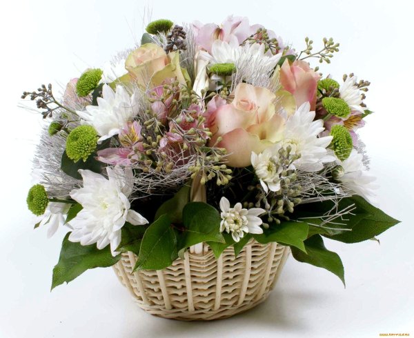 букет в корзинке