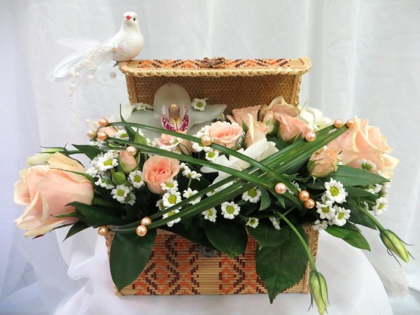 композиция в сундучке