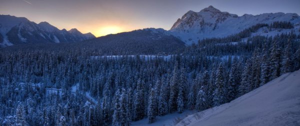 Зима и горы