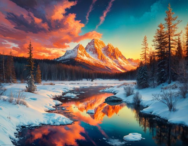 Зима и горы