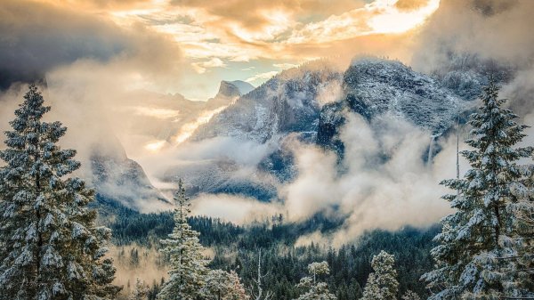 Зима и горы