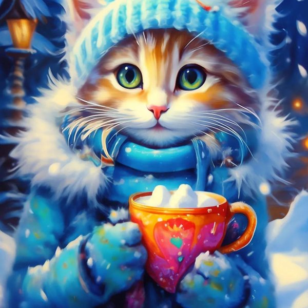 Зима с кошками