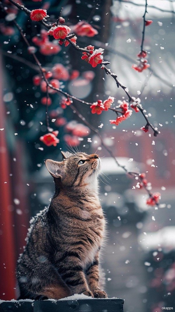 Зима с кошками