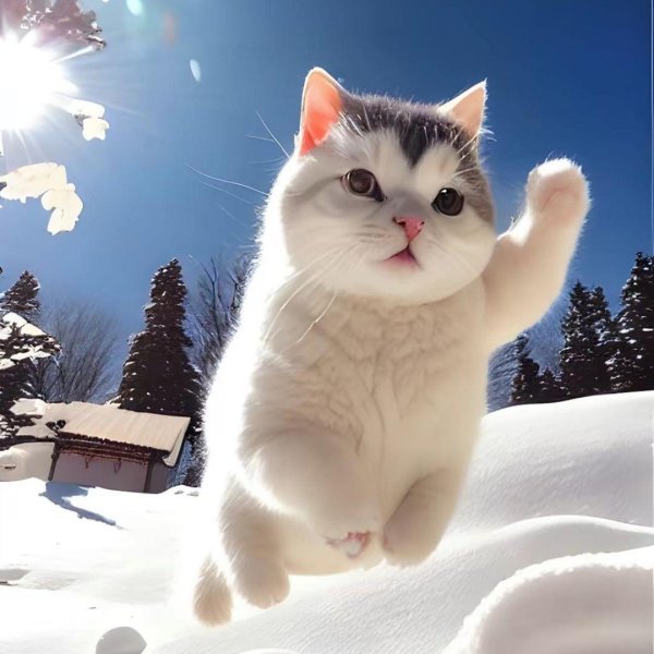 Зима с кошками