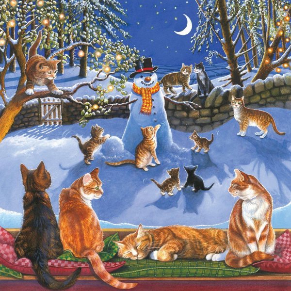 Зима с кошками