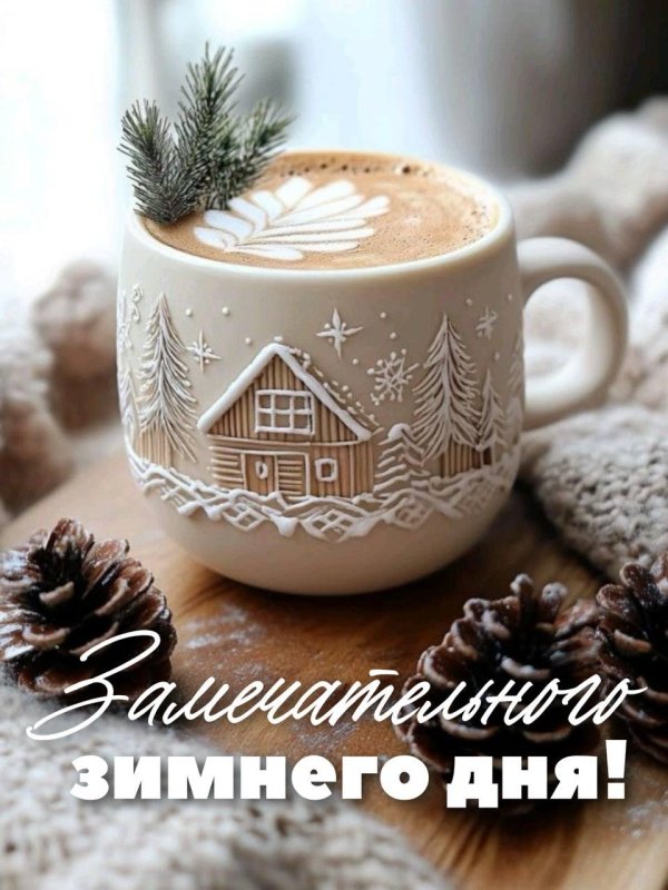 Зима чай кофе