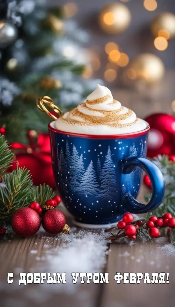 Зима чай кофе