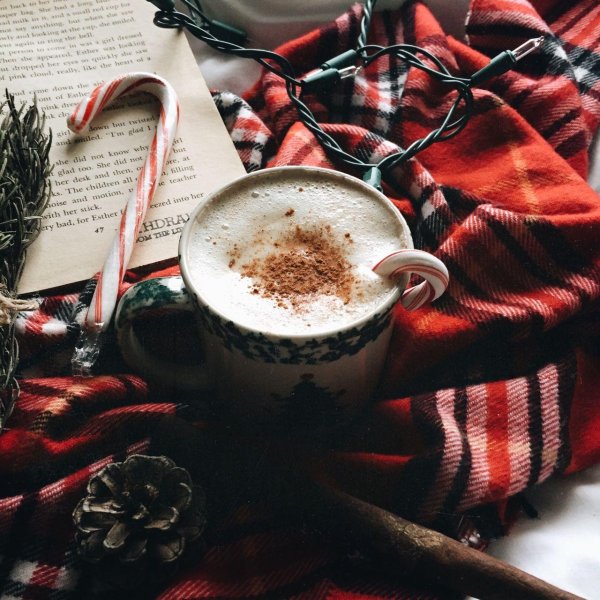 Зима чай кофе